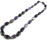 Quartz Crystal Lapis Lazuli Labradorite Beaded Pendant Necklace
