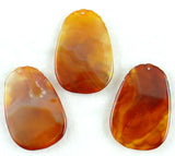 Dragon Pendant Natural Stone Marine Chalcedony Necklace 3Pcs