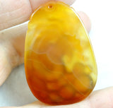 Dragon Pendant Natural Stone Marine Chalcedony Necklace 3Pcs