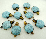 Natural Stone Gemstone Turtle Pendant for Diy Jewelry Making Necklace
