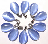 Teardrop Quartz Crystal Pendants for DIY Jewelry Making Necklace
