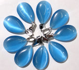 Teardrop Quartz Crystal Pendants for DIY Jewelry Making Necklace
