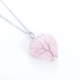 Tree of Life Wrapped Hearts Crystal Pendant Necklace for Women