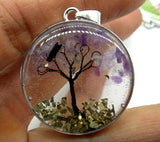 7 Chakra Reiki Tree Pendant Natural Stone DIY Jewelry