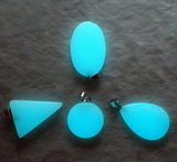 Turquoise Quartz Crystal Pendant for Jewelry Making