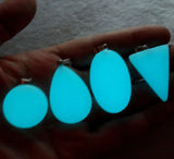 Turquoise Quartz Crystal Pendant for Jewelry Making