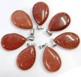 Turquoises Quartz Crystal Opal Water Droplets Pendants DIY Jewelry Making