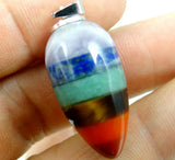 Layered 7 Chakra Pendant for DIY Necklace Making