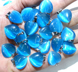 Natural Stone Heart Pendants for Jewelry Making