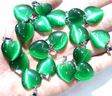Natural Stone Heart Pendants for Jewelry Making