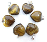 Natural Stone Heart Pendants for DIY Jewelry Making