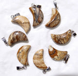 Stone Turquoise Quartz Crystal Tiger Eye Pendant for DIY Jewelry Making