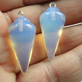 Natural Stone Pendulum Pendant for Jewelry Making
