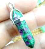 10pcs Turquoise Quartz Crystal Tiger Eye Lapis Pendants for DIY Jewelry Making