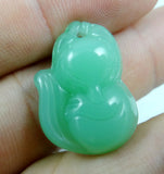 Natural Stone Turquoise Quartz Tiger Eye Opal Fox Pendant for DIY Jewelry