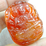 Natural Stone Turquoise Tiger Eye Quartz Crystal Buddha Pendant for DIY Necklace