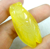 3Pcs Turquoise Tiger Eye Quartz Cicada Pendant DIY Jewelry Making Necklace