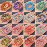 Amethyst Pink Crystal Faceted Spacer Beads 8,10mm DIY Jewelry Making