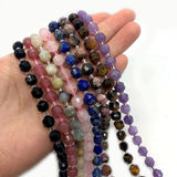 Amethyst Pink Crystal Faceted Spacer Beads 8,10mm DIY Jewelry Making