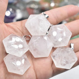 Amethyst Necklace Pendant for Jewelry Making DIY 6pcs/lot