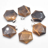 Amethyst Necklace Pendant for Jewelry Making DIY 6pcs/lot