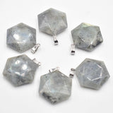 Amethyst Necklace Pendant for Jewelry Making DIY 6pcs/lot