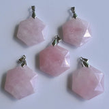 Amethyst Labradorite Stone Necklace Pendant for Jewelry Making DIY