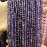 Amethysts 4/6/8/10/12mm Round Stone Beads for Jewelry Making