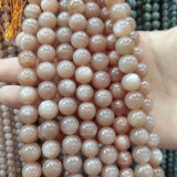 Sun Stone 4/6/8/10/12mm Round Ball Loose Beads for Jewelry Making