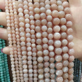 Sun Stone 4/6/8/10/12mm Round Ball Loose Beads for Jewelry Making
