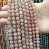 Sun Stone 4/6/8/10/12mm Round Ball Loose Beads for Jewelry Making