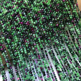 Natural Stone Tourmaline Faceted Beads 2-6mm DIY Jewelry Making