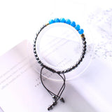 Apatite Gallstone Beads Bracelet Natural Stone Healing Crystal Adjustable