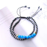 Apatite Gallstone Beads Bracelet Natural Stone Healing Crystal Adjustable