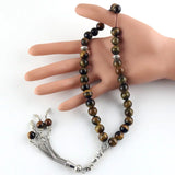 Natural Stone Agate Beads 33 Prayer Beads Muslim Tasbih Allah Crystal Bracelet