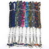 Natural Stone Agate Beads 33 Prayer Beads Muslim Tasbih Allah Crystal Bracelet