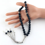 Natural Stone Agate Beads 33 Prayer Beads Muslim Tasbih Allah Crystal Bracelet