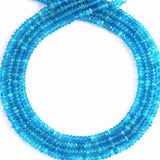 Chalcedony Jade Faceted Rondelle Abacus Beads 15inch