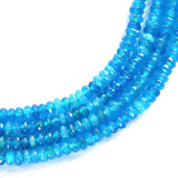 Chalcedony Jade Faceted Rondelle Abacus Beads 15inch
