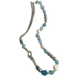 Freshwater Pearl Crystal Necklace Baroque Stone Pendant