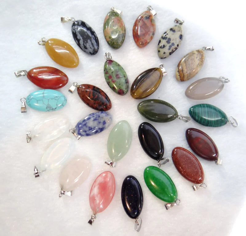 Tiger Eye Quartz Crystal Pendant for Jewelry Making DIY