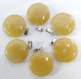 Gemstone Round Pendant for DIY Jewelry Making Necklaces