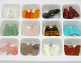 Natural Stone Butterfly Pendant DIY Bracelet Necklace Ornament