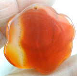 Chalcedony Turquoises Quartz Crystal Tiger Eye Flower Pendant DIY Jewelry Making