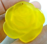 Chalcedony Turquoises Quartz Crystal Tiger Eye Flower Pendant DIY Jewelry Making