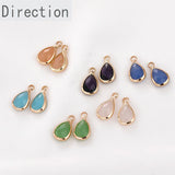 Natural Stone-Colored System Bag Small Water Drop DIY Jewelry-Making Material