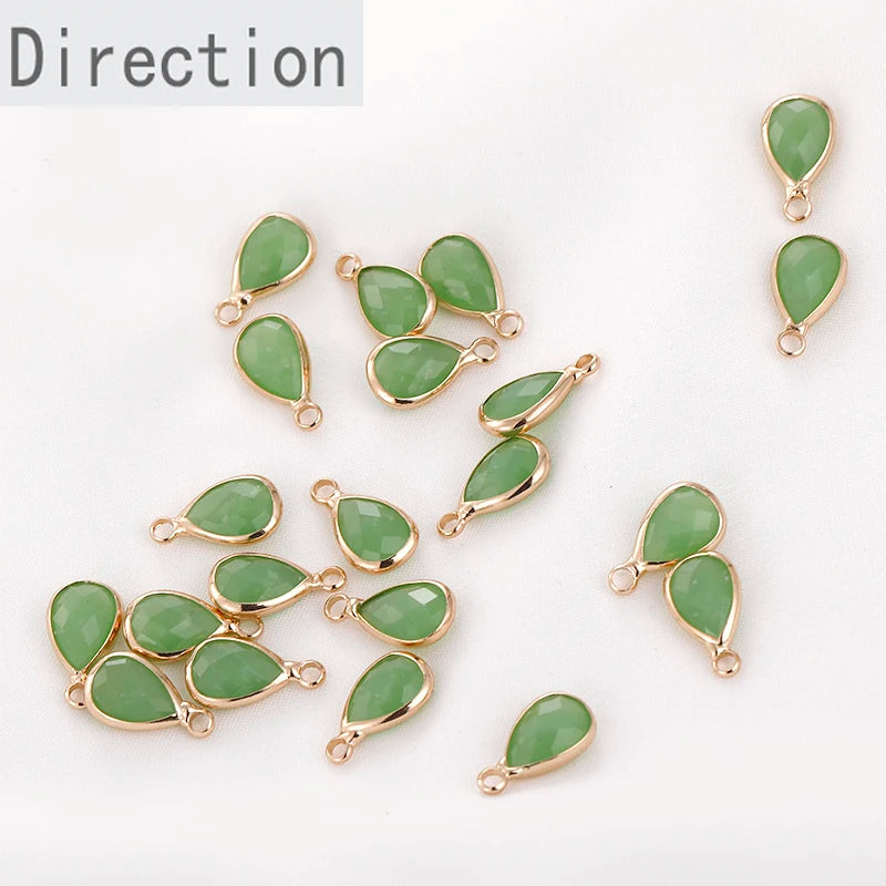 Natural Stone-Colored System Bag Small Water Drop DIY Jewelry-Making Material
