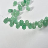 Natural Stone Crystal Jade Faceted Water Droplets DIY Earrings Necklace Bracelet