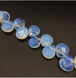 Stone Faceted Water Drop Loose Beads for DIY Jewelry Making