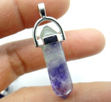 Fluorite Quartz Crystal Chakra Pendant DIY Jewelry Making Accessories